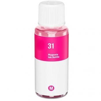 Botella de Tinta Genérica Compatible con HP 31 Magenta - Reemplazo para 1VU27AE, 70 ml