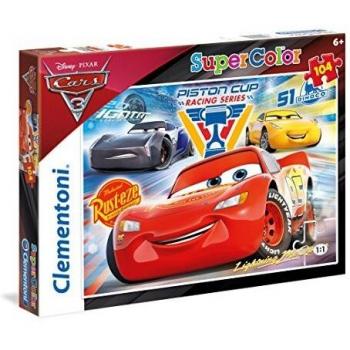 Clementoni Cars 3 Supercolor Puzzle - 104 Pieces, Kids Ages 6+
