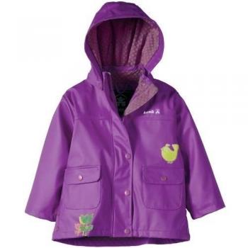Kamik Regenjacke Pretty Bird - Chubasquero para niña, color morado, talla 122