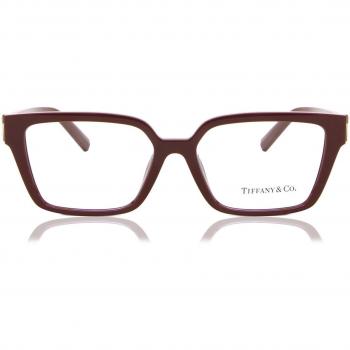 Gafas de Vista Tiffany & Co. TF 2232U 8366 para Mujer Borgoña Tamaño 53 - Solo Montura - Bloqueo de Luz Azul Disponible