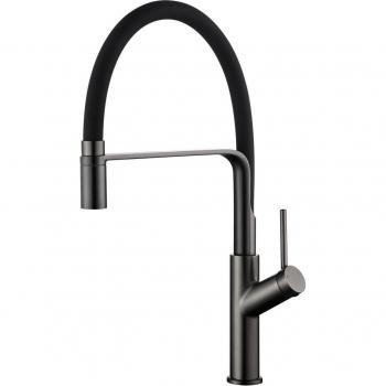 Grifo de cocina monomando con caño extraíble Sena Imex - IMEX GCE022/BGM black gun metal
