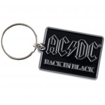AC/DC Back In Black Keyring Pendant