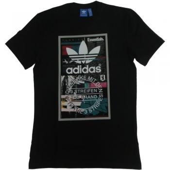 adidas Editorial Tongu Camiseta, Hombre, Negro