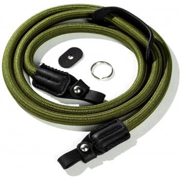 SmallRig 5056 Universal Braided Green Shoulder Strap - Genuine Leather and Nylon Camera Neck Strap