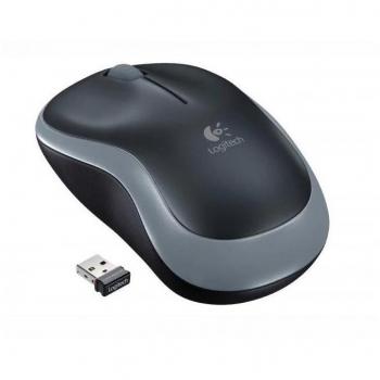 Logitech M185 Wireless Mouse - Óptico, RF Inalámbrico, 1000 DPI, Ambidextro, Nano Receptor USB, Gris (910-002238)