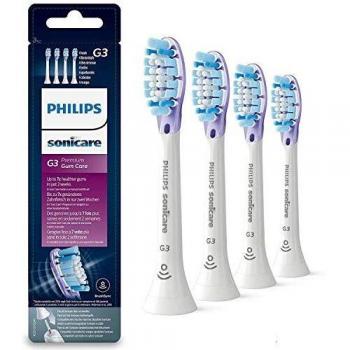 Philips Sonicare Premium Gum Care BrushSync Enabled Replacement Brush Heads, 4pk, White - HX9054/17