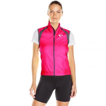 Pearl Izumi W Elite Barrier Chaleco, mujer, Screaming Pink/Smoked Pearl