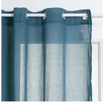 Cortina Voile Ana 140x240cm Azul Tormenta