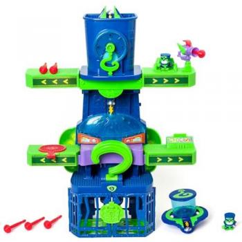 SUPERTHINGS KAZOOM POWER - Enigma Tower: Torre de Enigma de la serie de TV de Clan “Kazoom Power”, contiene 1 Enigma Tower, 1 Enigma exclusivo, 1 aeronave, 1 prisión,