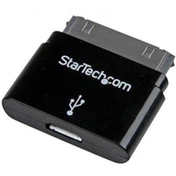 StarTech USBUBADCADPB - Adaptador dock de 30 pines a Micro USB con conector escalonado para Apple iPod/iPhone/iPad, negro