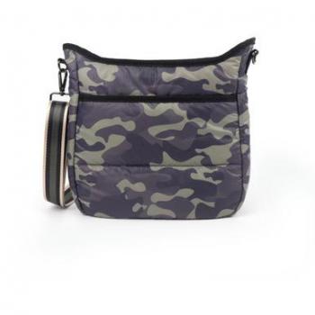 Puffy Messenger Bag - Silver
