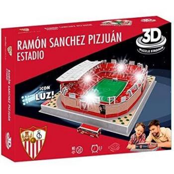 Puzzle 3D Estadio Ramón Sánchez Pizjuán Sevilla FC con Luz