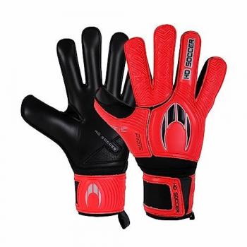 Guantes de Portero HO Soccer Ultimate One Flat Protek, Unisex Adultos, Color Rojo/Negro, Talla 7.5