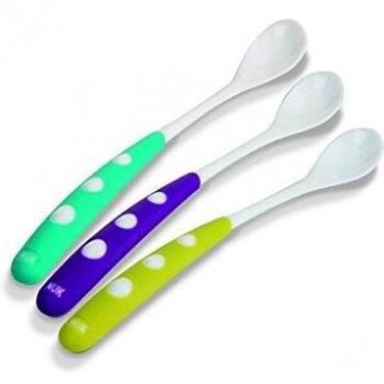 NUK 10750512 - Cucharas con mango largo