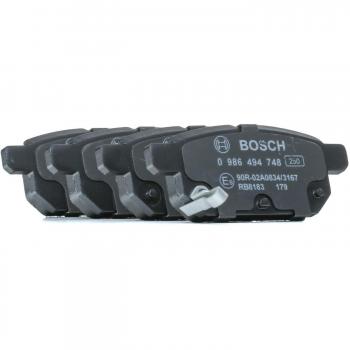 Juego de pastillas de freno BOSCH 0 986 494 748, freno de disco trasero
