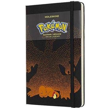 Libreta Moleskine Pokémon Charmander Edición Limitada Tapa Dura Rayas Grande