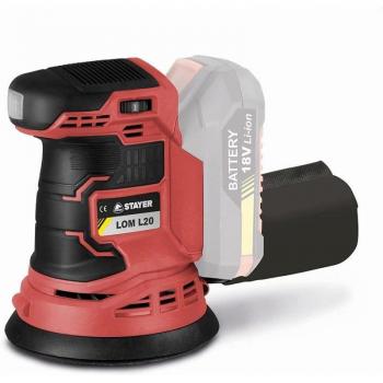 Lijadora Orbital PROFESIONAL a batería 18V, LOM L2022 SET
