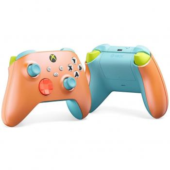 Microsoft Xbox Wireless Controller – Sunkissed Vibes Special Edition OPI, Color Azul/Coral/Verde, Bluetooth/USB, Gamepad Analógico/Digital para Android, PC, Xbox One, Xbox Series S/X, iOS