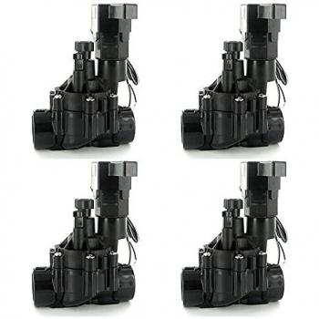 Electroválvula Rain Bird 100-DVF con regulador de caudal (Pack x 4) - Caudal: 0,75 a 9,08 m³/h, Rango de presión: 1 a 10,