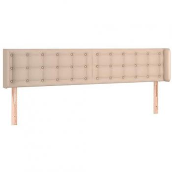 Cabecero LED Capuchino 203x16x78/88 cm en Cuero Sintético