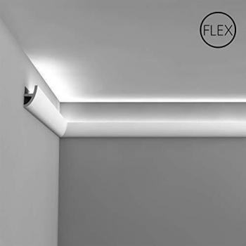 Cornisa Flexible de Estuco para Iluminación Indirecta 2 m Orac Decor C373F