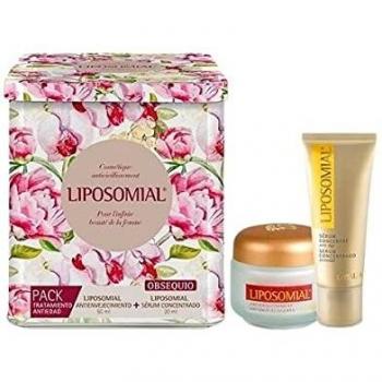 Liposomial Antienvejecimiento crema + serum + lata decorada