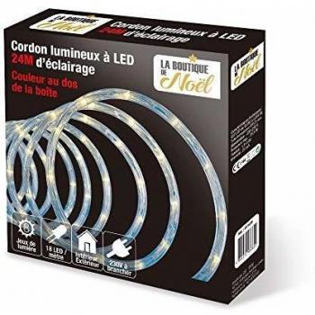 Guirnalda LED Azul Exterior 24m con 432 Luces y 8 Funciones - Fééric Lights y Christmas