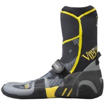 Gul Viper 5mm Split Toe Boot Black/YELLOW BO1259 Boot/Shoe Size UK - UK Size 7