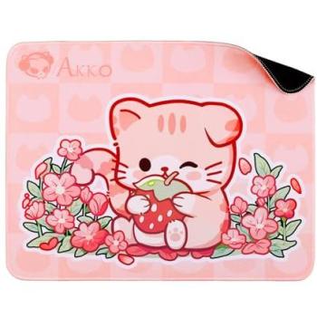 Akko Kawaii Cat and Capybara Anti-Slip Mouse Pad 36x28cm