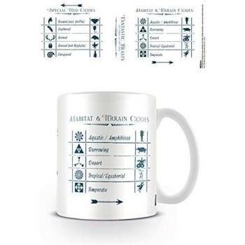 Fantástico Bestias códigos Taza de cerámica, Multicolor