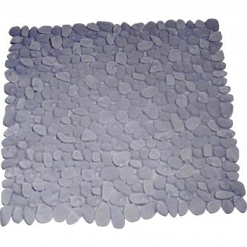 MSV 140176 - Pebble Alfombra de baño de látex acrílico Transparente de 54 x 54 x 0,1 cm