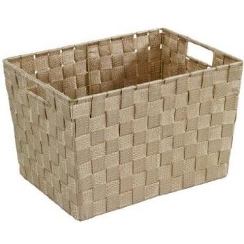 Wenko Adria - Cesta para el baño y el hogar, de polipropileno, tamaño M, color beige