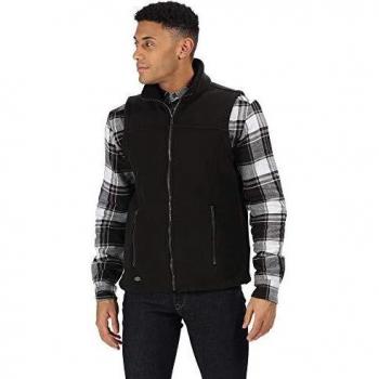 Regatta Radburn Chaleco Micropolar, 2 bolsillos con cremallera Bodywarmers, Hombre, Black, M
