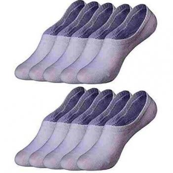 Falechay Calcetines Invisibles Tobilleros Mujer Hombre 10 pares Cortos Calcetin Blanco 43-46
