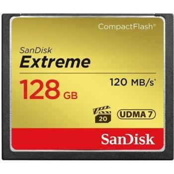 SanDisk SDCFXS-128G-X46 128 GB Extreme 120 MB/s UDMA 7 CompactFlash Memory Card