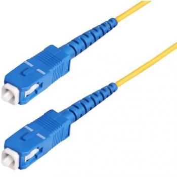 StarTech.com 100m SC to SC (UPC) OS2 Single Mode Simplex Fiber Optic Cable 9/125µm 40G/100G Bend Insensitive Low Insertion Loss LSZH Fiber Jumper Cord
