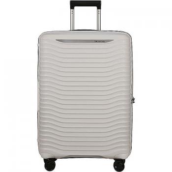 Samsonite White Trolley Luggage with Shock-Absorbing Wheels, Cabin Bags, unisex, White, Size: ONE SIZE