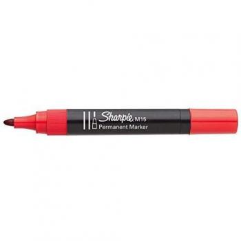 Rotulador permanente punta redonda Sharpie M15 rojo