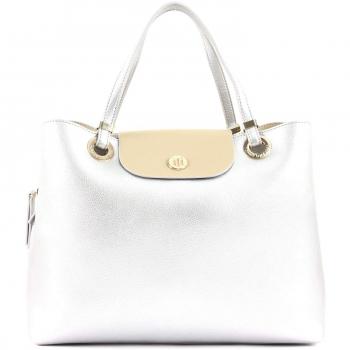 Tommy Hilfiger My Tommy Satchel Silver Metallic/Warm Sand