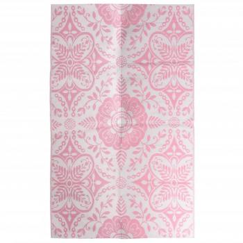 Alfombra de exterior PP rosa 160x230 cm