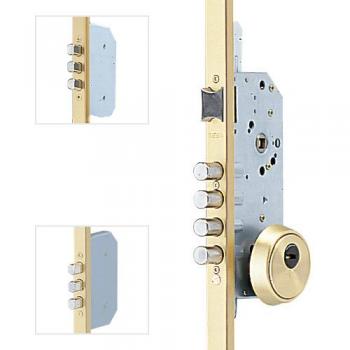 Cerradura de Seguridad TLB 3 Puntos E50 con Cerradero de 45mm en color Dorado, sin Cilindro