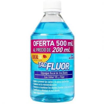 Bucal Tac Enjuague Bucal Fluor y Xilitol 500 ml