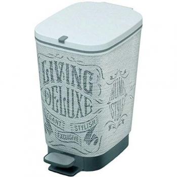 Cubo de Basura Chic con Pedal y Cubo Interior, 10 Litros, Dimensiones 18x27x30 cm