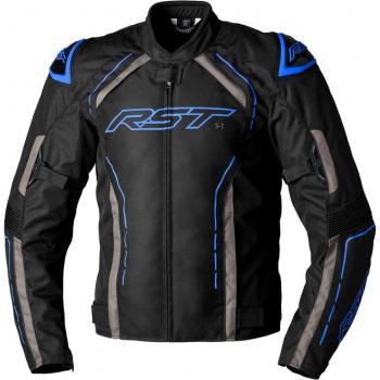 RST S-1 Chaqueta textil de motocicleta - Negro-Gris-Azul (L)
