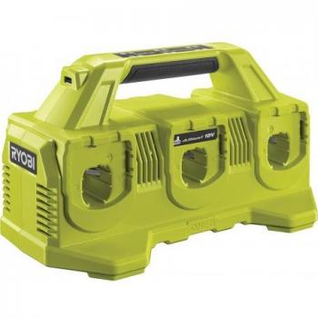 Cargador de Batería Ryobi 18V, compatible con todas las baterías de la serie ONE+, carga rápida, indicador LED de estado, diseño compacto y ligero