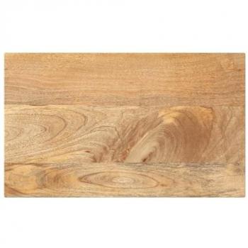 Tablero de Mesa Rectangular de Madera Maciza de Mango 40x30x3,8 cm