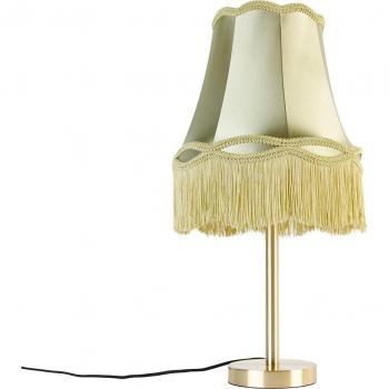 Lámpara de mesa clásica de latón con pantalla verde granny 30 cm