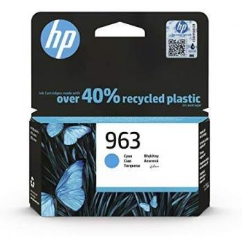 HP 963 3JA23AE, Cian, Cartucho de Tinta Original, Compatible con impresoras de inyección de tinta HP OfficeJet Pro Series 9010, 9020