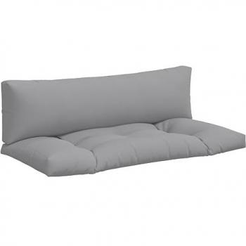 Grey Fabric Pallet Sofa Cushions - 2 Pieces