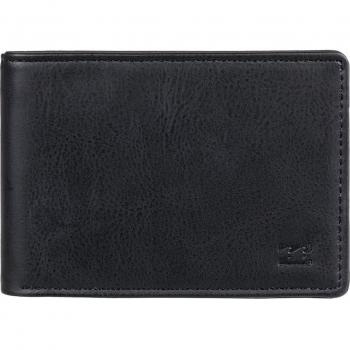 Billabong Vacant PU Triple Fold Wallet for Men Black